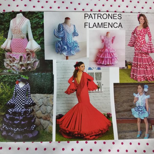 patrones vestidos flamencos